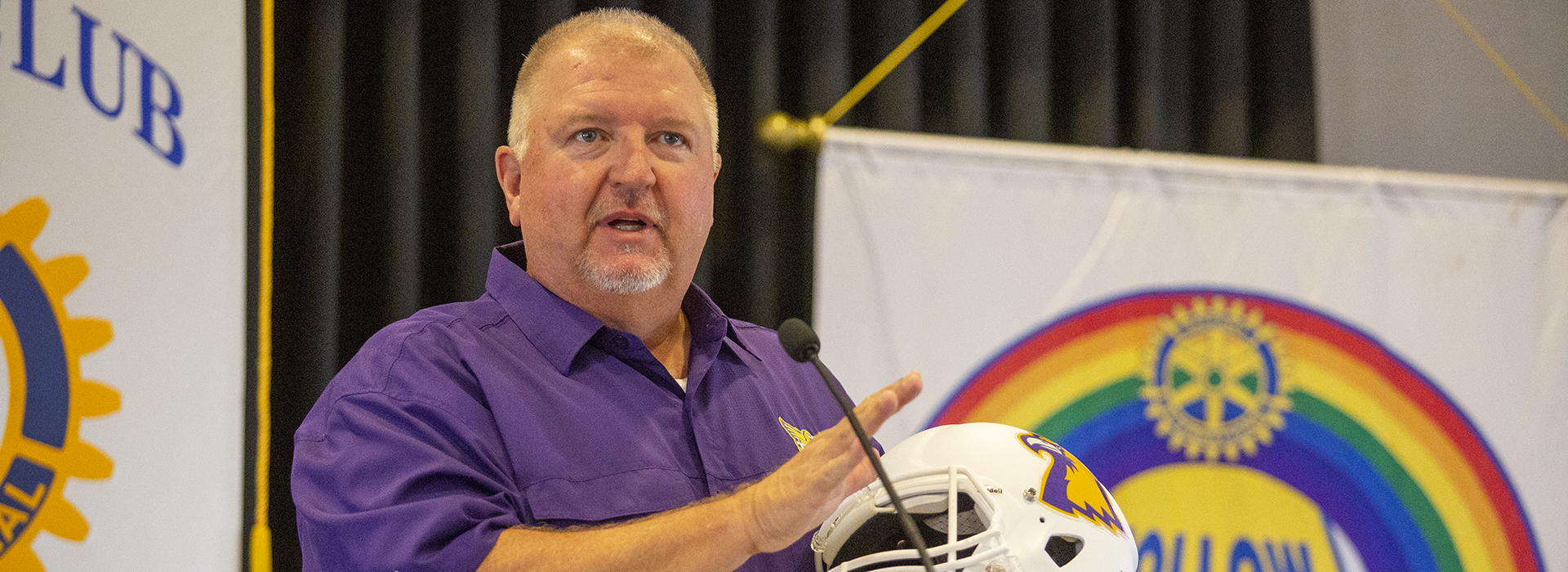 Alexander ready to start next 100 years of Tech football, speaks at Rotary event