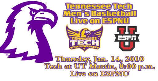 Tennessee Tech men's basketball to be televised nationally on ESPNU