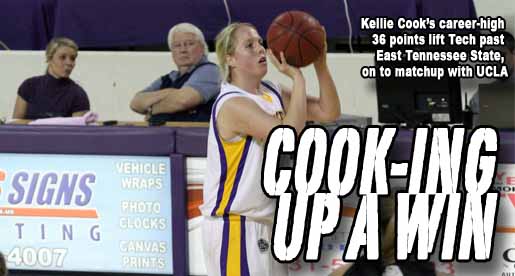 Kellie Cook's career-performance lifts Tech to season-opening WNIT win