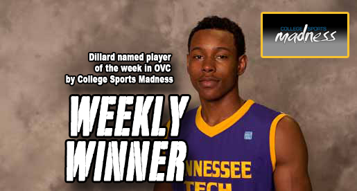 Dillard named player of the week by College Sports Madness