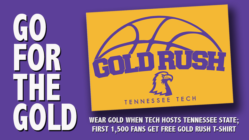 GOLD RUSH: Free t-shirts for first 1,500; All fans asked to wear gold on Jan. 30