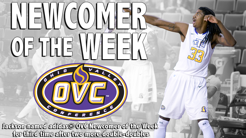 Jackson claims third adidas® OVC Newcomer of the Week honors with two more double-doubles