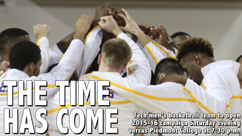 Tech men's basketball team to open 2015-16 campaign against Piedmont College