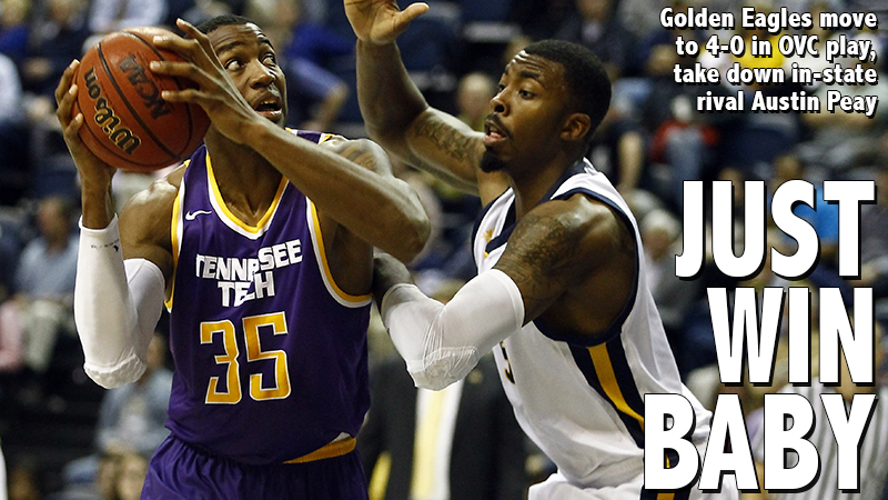 Golden Eagles stay perfect in OVC play, down in-state rival Austin Peay 72-66