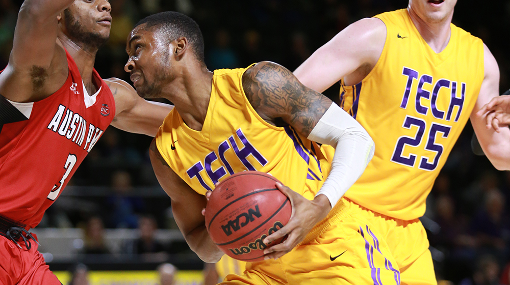 Tech claims second straight 2-0 start to OVC play, rallies to defeat Austin Peay 76-67