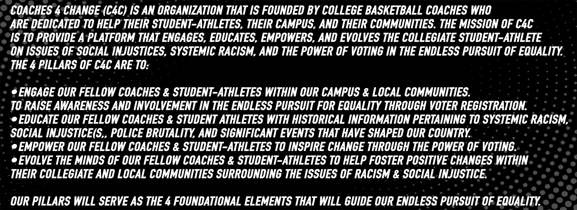 Coaches 4 Change launched to help student-athletes, campuses and communities