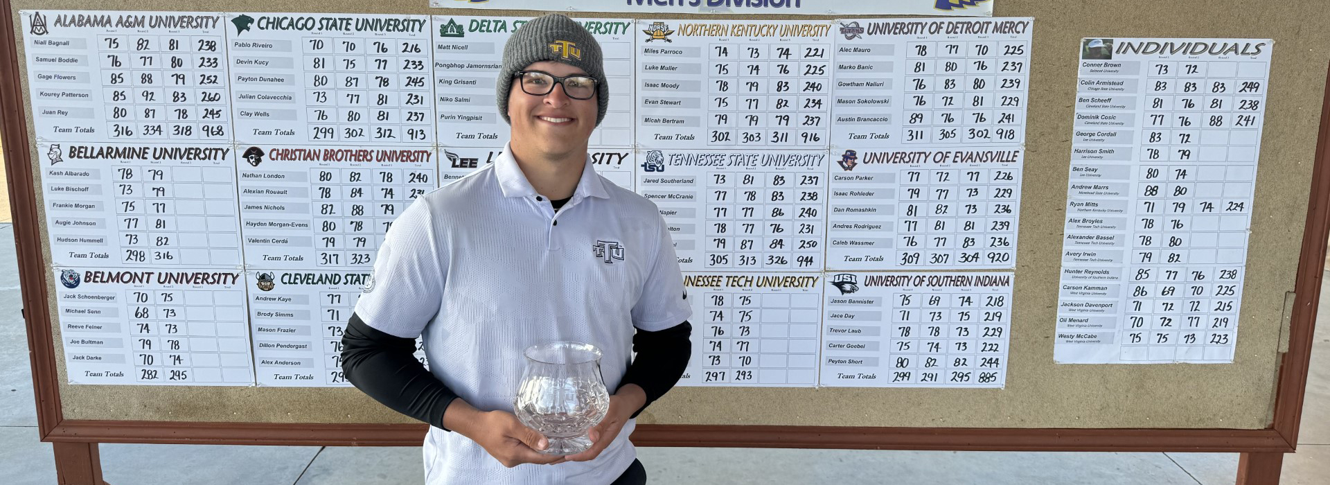 Maxwell captures first career medalist honors, Tech places fourth at Bobby Nichols Intercollegiate