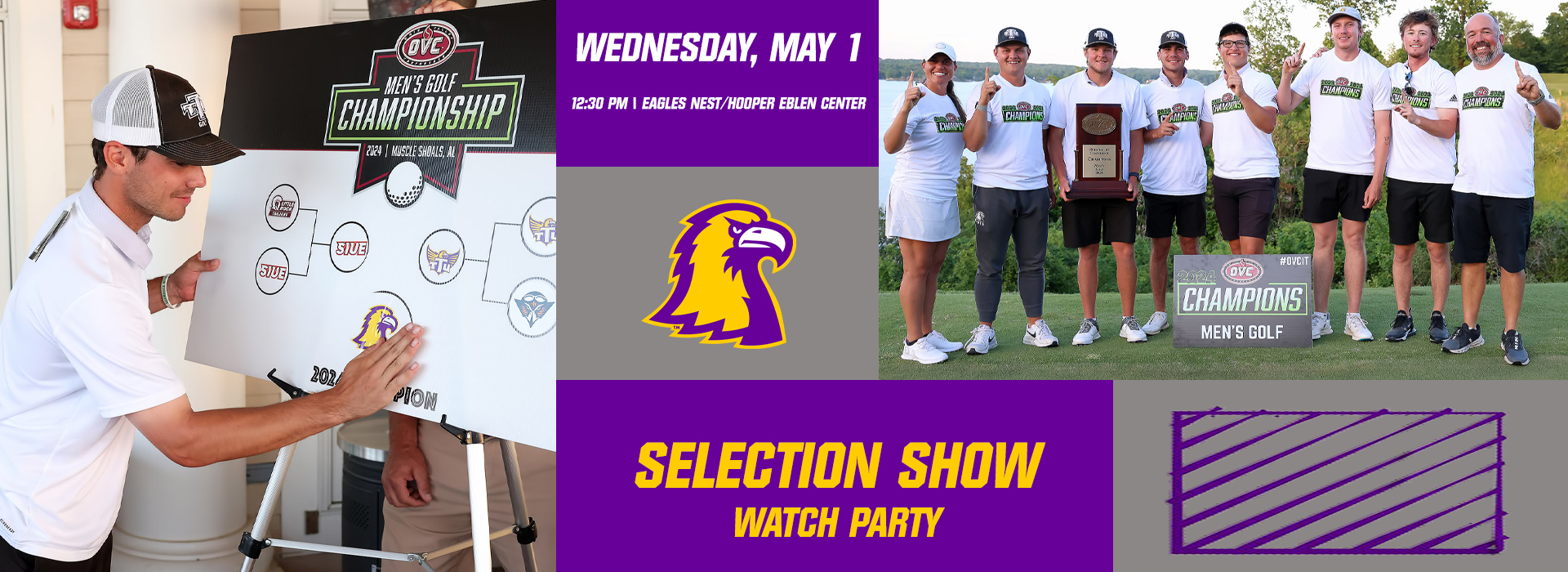 Tech Athletics to host NCAA men's golf selection show viewing party Wednesday, May 1