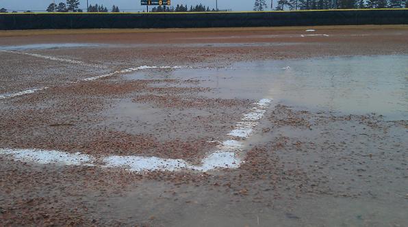 Rain cuts softball short at Cumberland Tuesday