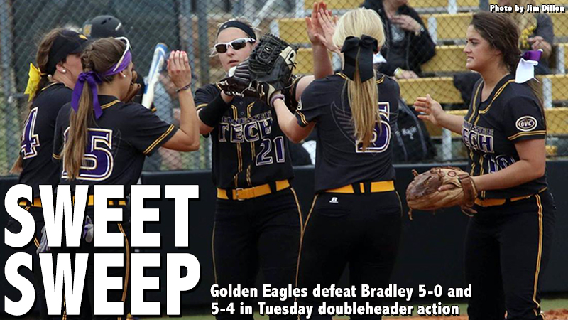 Golden Eagles sweep Bradley in Tuesday doubleheader