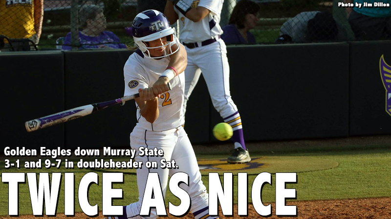 Golden Eagles take two in doubleheader versus Murray State on Saturday