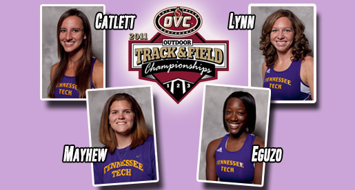 Golden Eagle track team at OVC Outdoor Championships