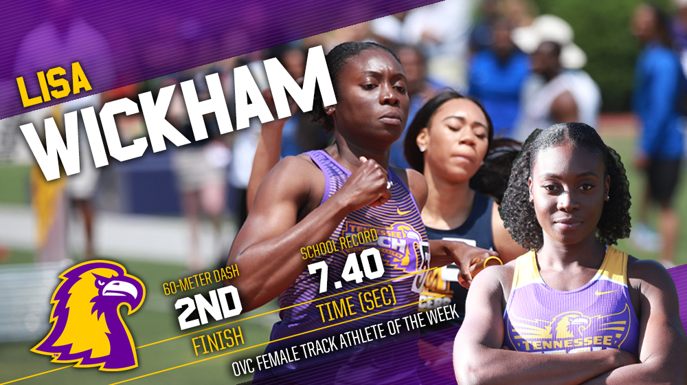 Wickham named OVC Co-Female Track Athlete of the Week after record-breaking weekend