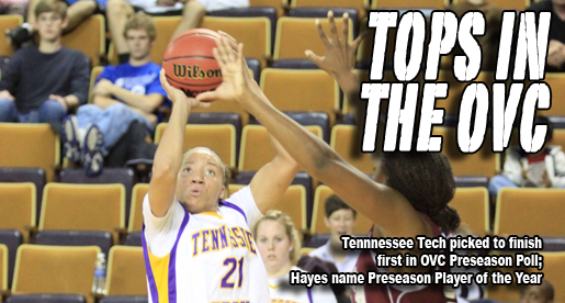 Tech picked first in OVC; Hayes named Preseason Player of the Year
