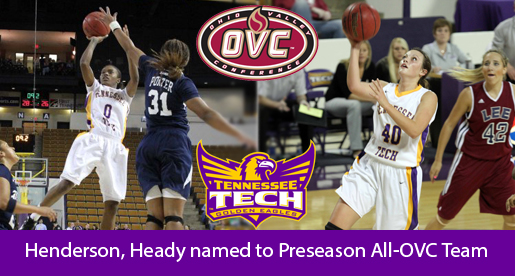 Tech duo named to Preseason All-OVC team; Golden Eagles picked first in east