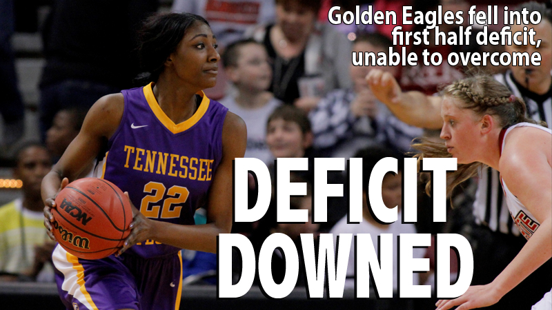 First half deficit too large for Golden Eagles to overcome