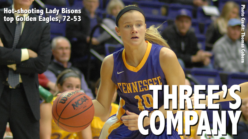 Hot-shooting Lady Bisons down Golden Eagles in in-state match-up