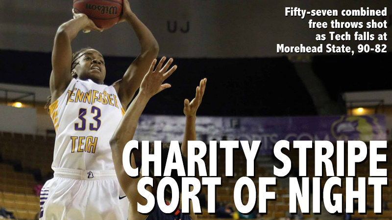It was a charity stripe sort of night as TTU falls at Morehead State, 90-82