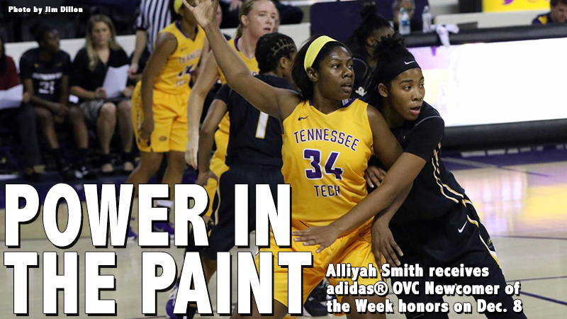 Alliyah Smith receives adidas® OVC Newcomer of the Week accolades on Dec. 8