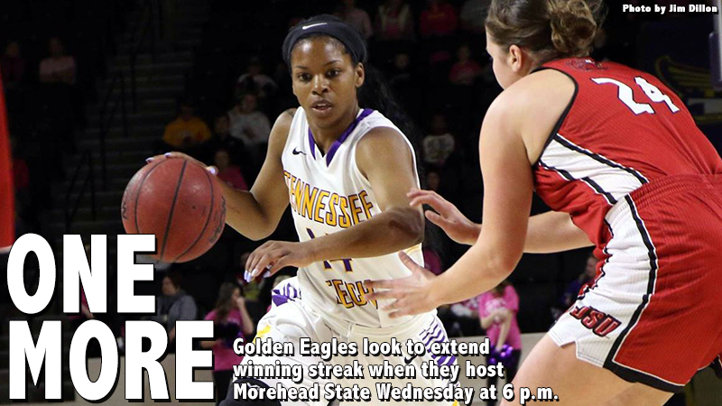Golden Eagles look to extend winning streak when host Morehead State Wednesday at 6 p.m.