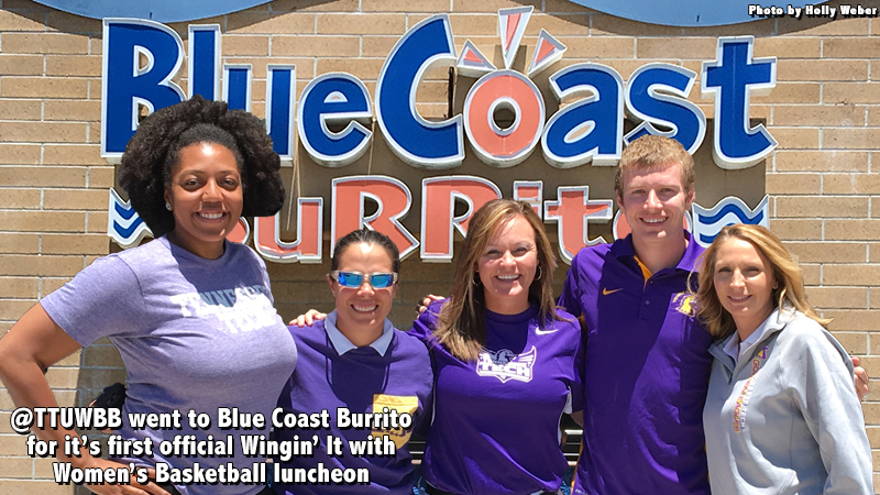 @TTUWBB ate at Blue Coast Burrito for first official Wingin' It with Women's Basketball luncheon