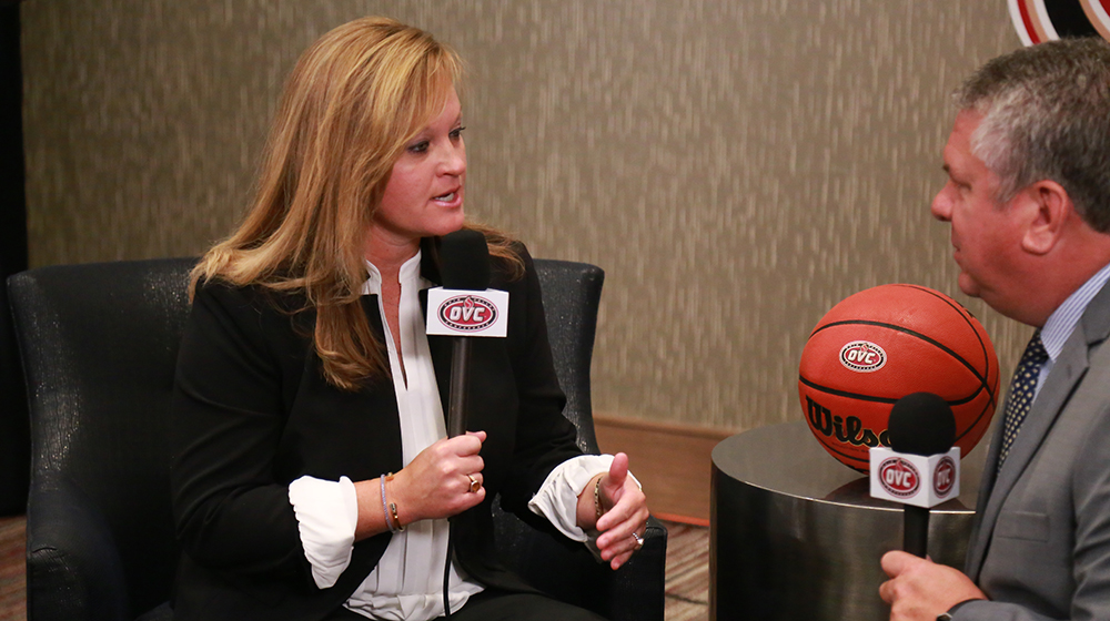 Rosamond meets the press at OVC Basketball Media Day; Coleman named to preseason all-conference team