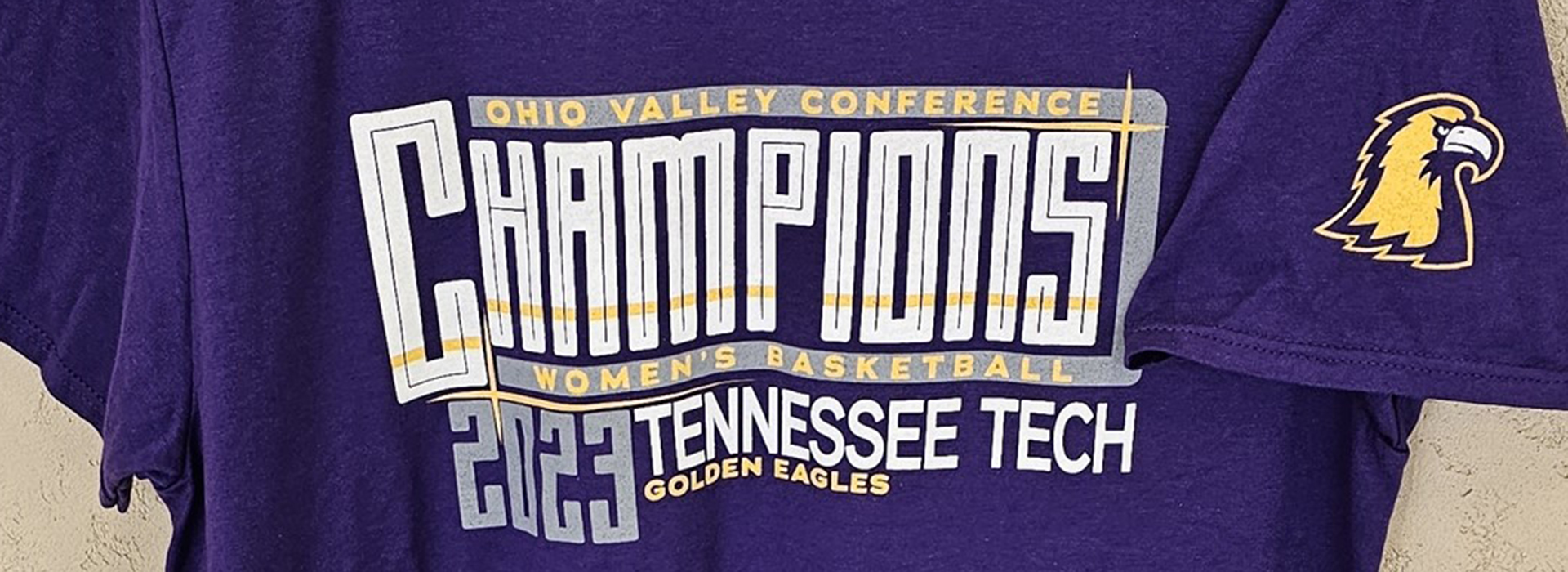 Tech women's basketball OVC championship shirts available for a limited time