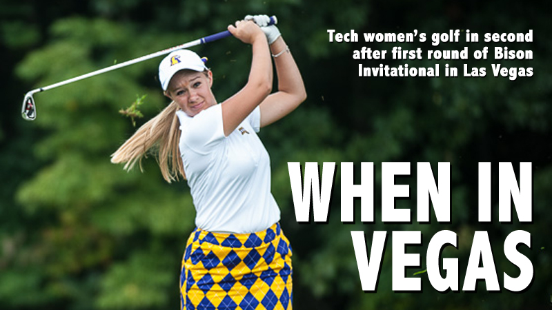 Tech women's golf in second place through first day of Bison Invitational