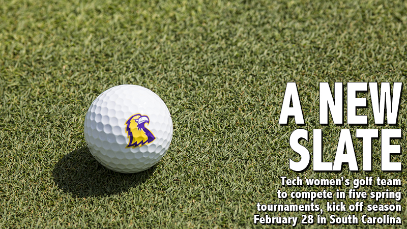 Tech women's golf team to compete in five spring tournaments, kick off season February 28
