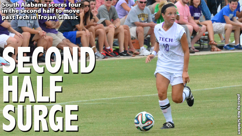 Tech falls victim to strong second half attack in 5-0 loss to South Alabama
