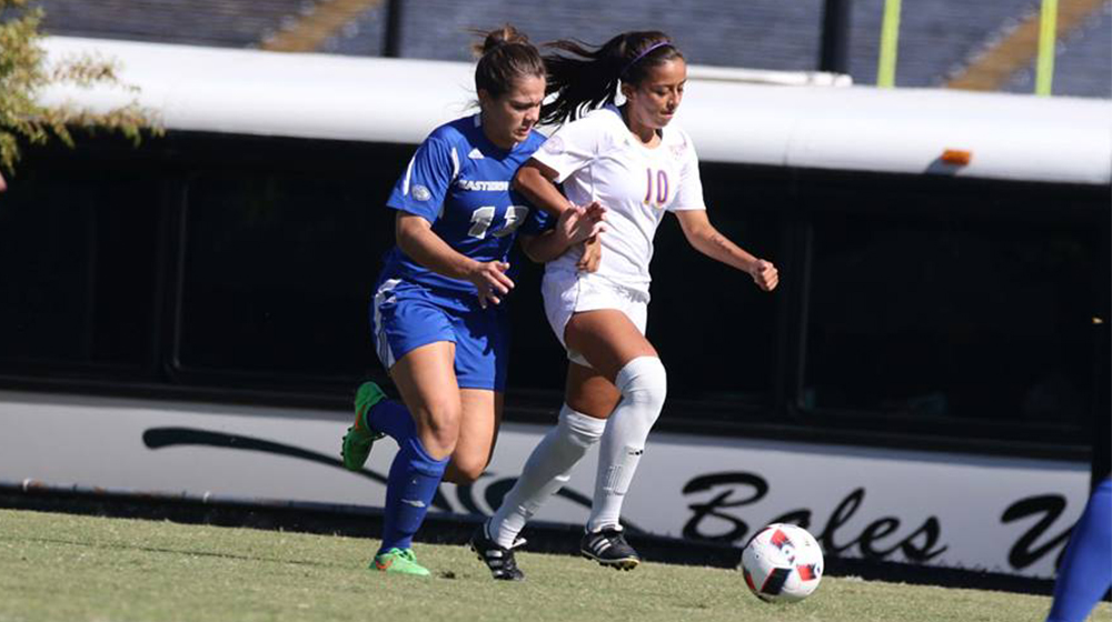 Tech falls 1-0 in defensive battle at EKU to close out regular season; hosts playoff match Sunday