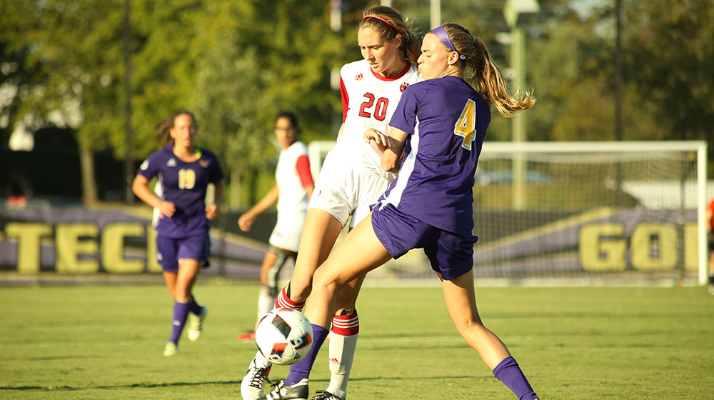 Tech soccer responds with two quick goals to down JSU