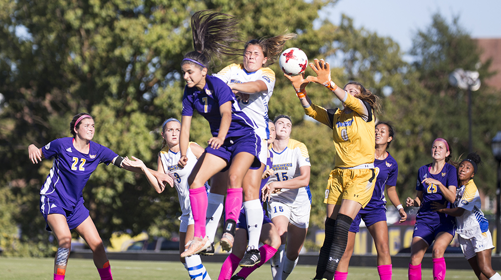 Golden Eagle soccer scores late to top Morehead State