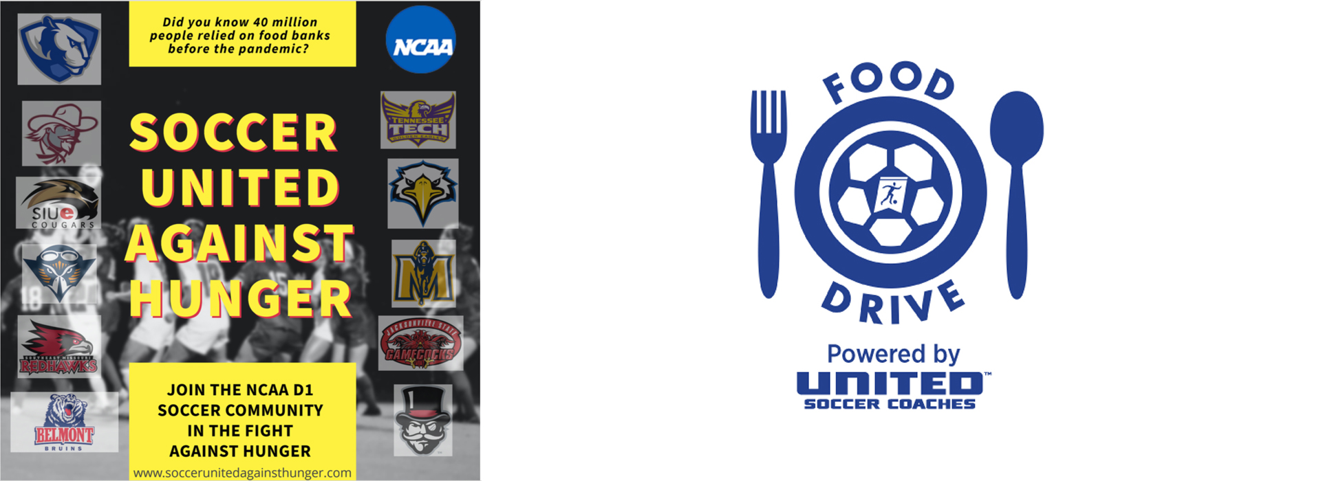 Tech soccer to support local and national food banks via Soccer United Against Hunger