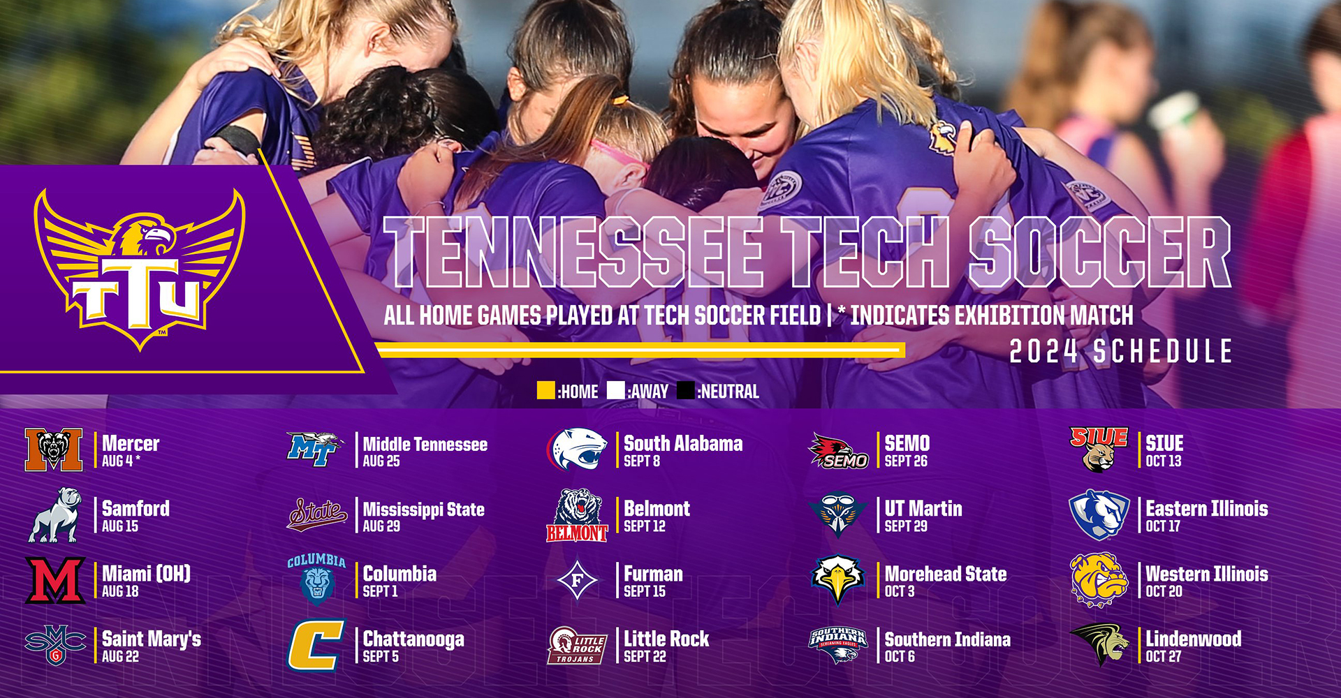 Tech soccer releases 2024 fall slate