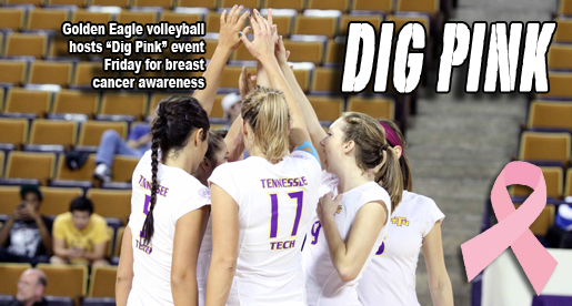 Tennessee Tech volleyball hosts “Dig Pink” event for breast cancer awareness