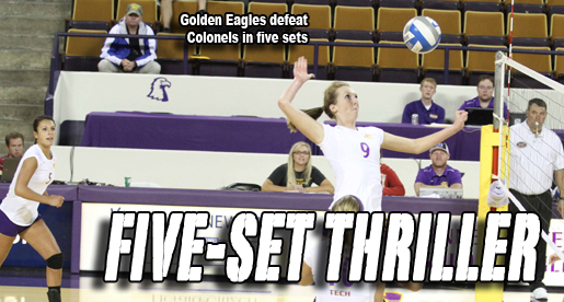 Golden Eagles take the five-set victory over Eastern Kentucky