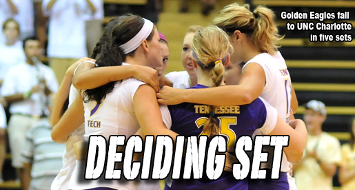 Golden Eagles put together strong effort in their five-set loss to UNC Charlotte