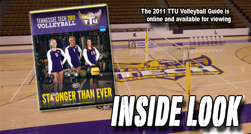 The Tennessee Tech 2011 Volleyball Guide is available online