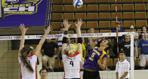 Golden Eagle volleyball team downed by TSU during midweek match