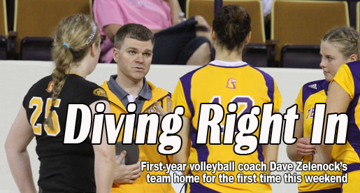 Diving Right In: First-year volleyball coach making immediate waves