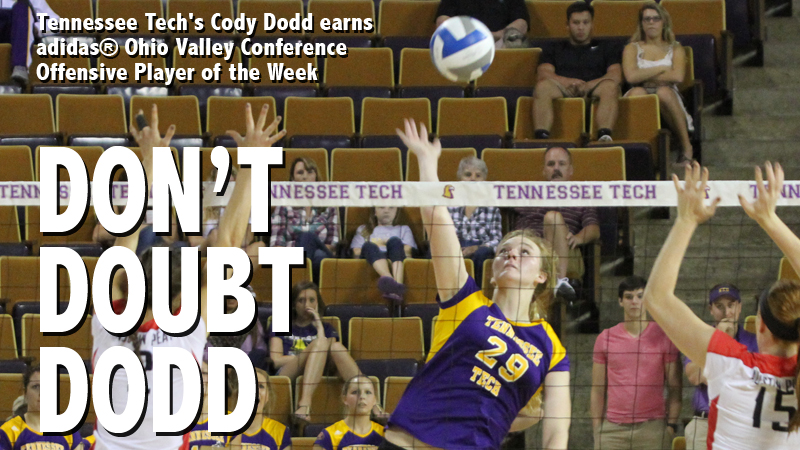 Dodd earns adidas®  OVC Offensive Player of the Week honors