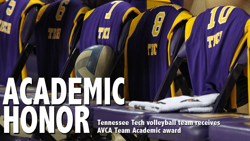 Tennessee Tech volleyball team receives AVCA Team Academic award