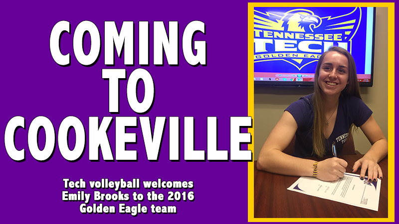 Emily Brooks to join the Tennessee Tech volleyball roster in 2016